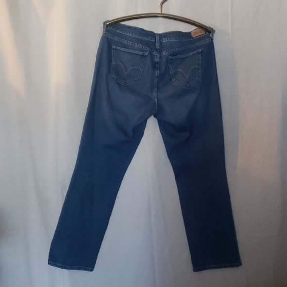 Levi's 505 Straight Leg Sz 30/30 Whiskers Denim Blue Jeans Made in Egypt - Picture 3 of 6